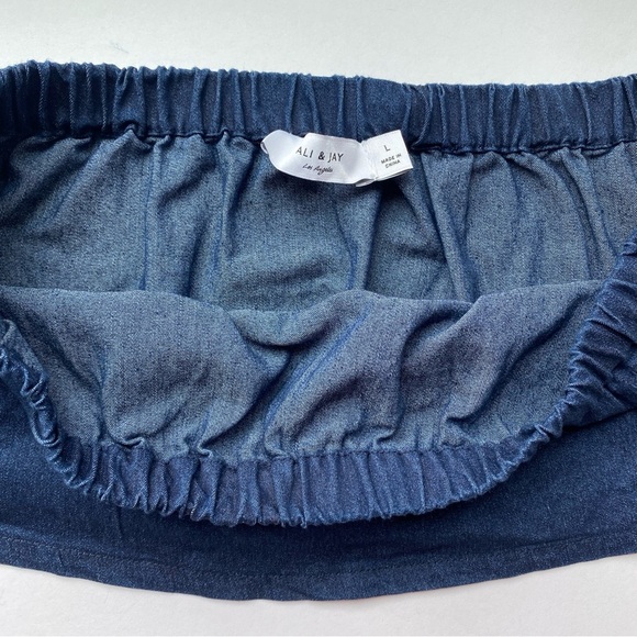 NWT ALI & JAY LOS ANGELES Ocean Breeze Two Piece Outfit Crop Top & Pants Set L - Picture 13 of 15